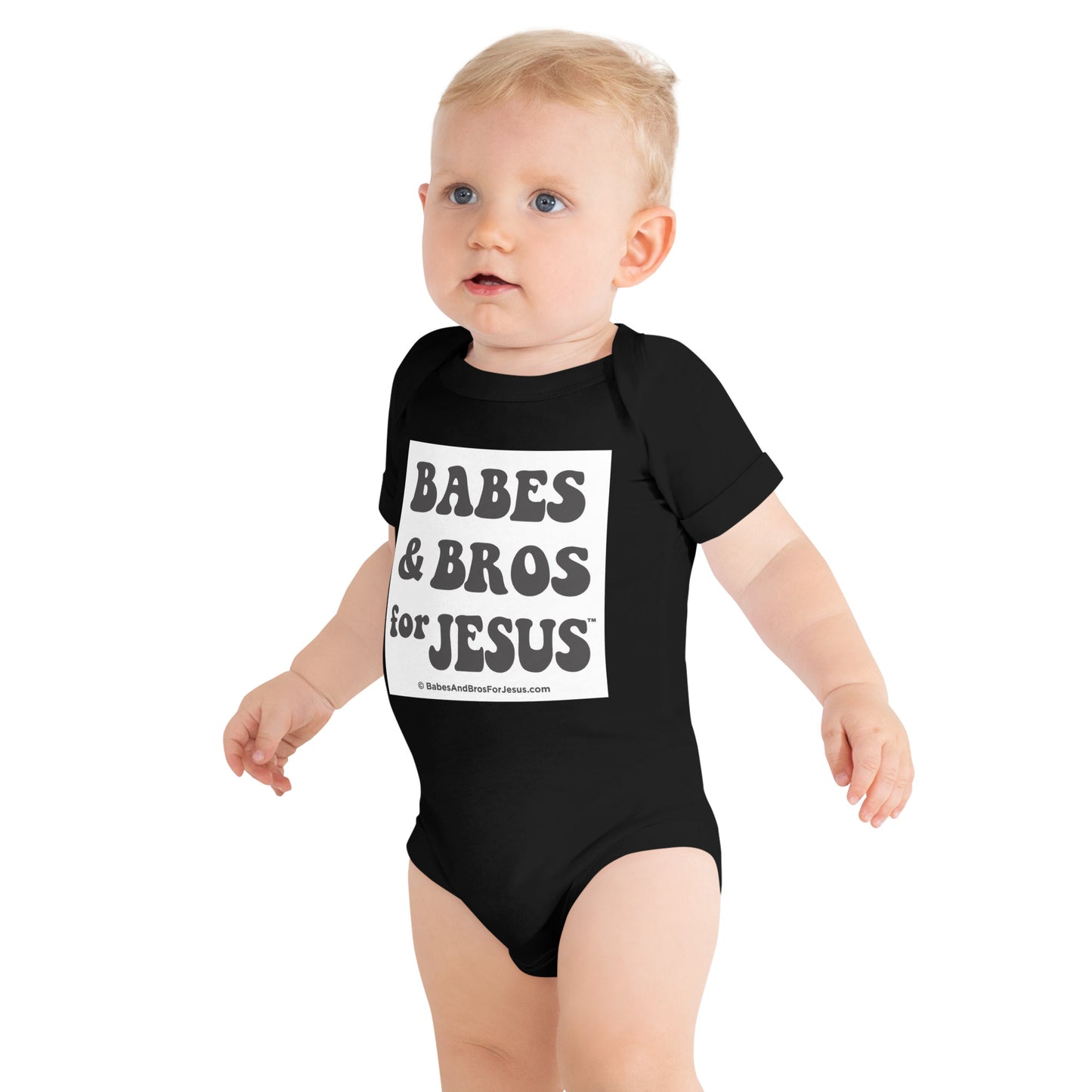 Babes and Bros for Jesus short sleeve baby onesie
