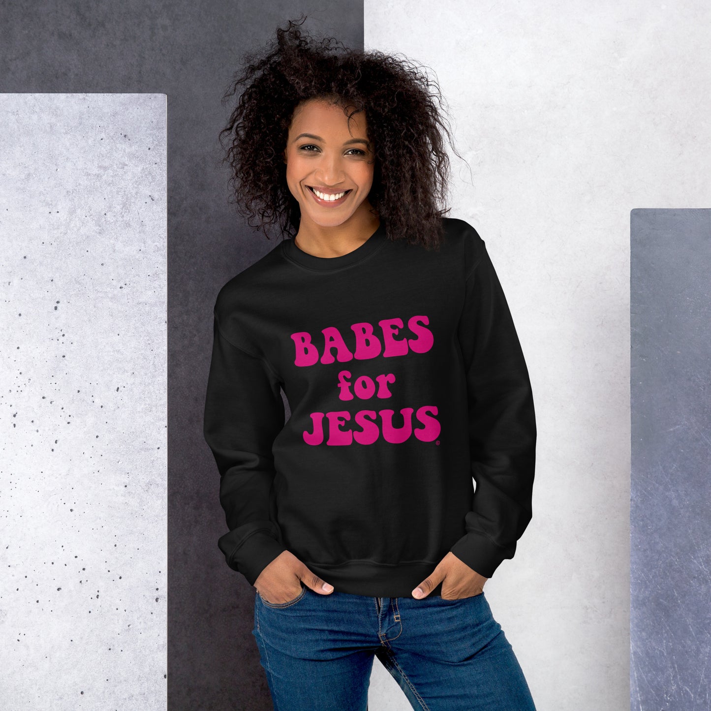 Women's Babes for Jesus sweatshirt