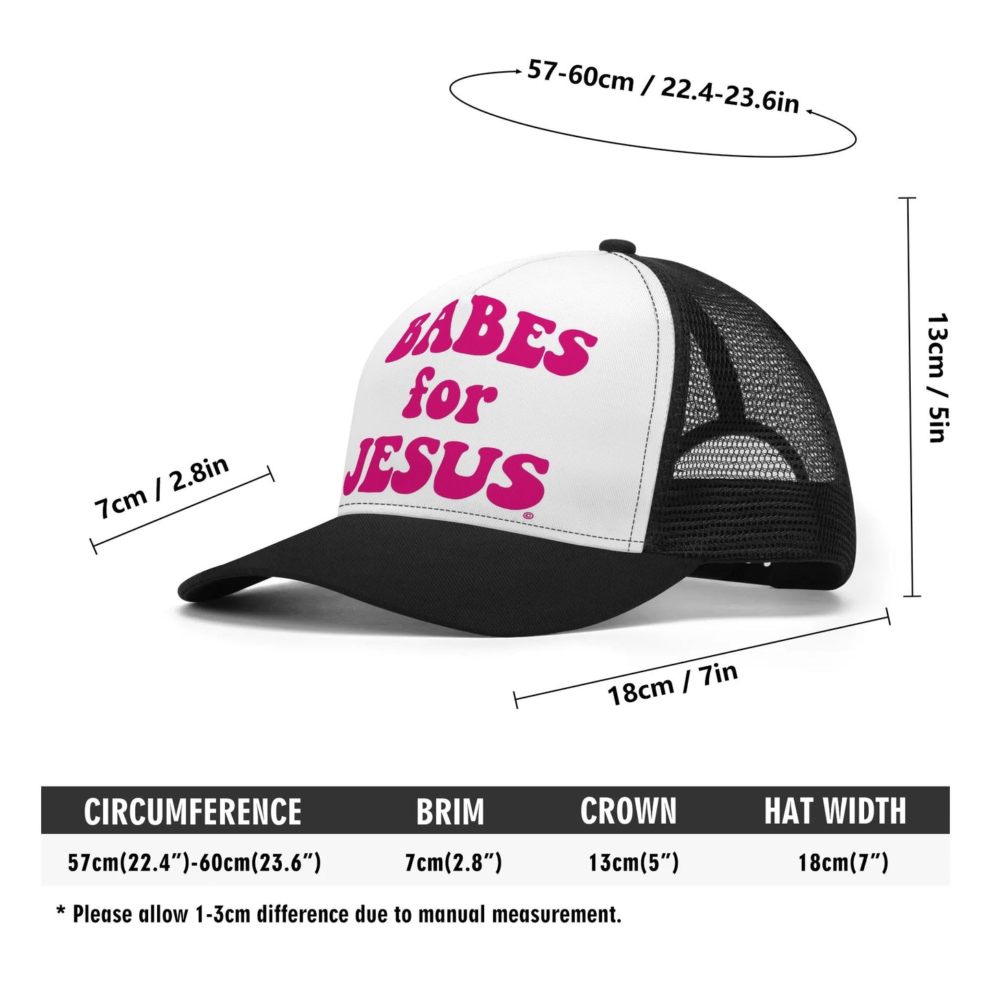 Babes for Jesus Mesh Trucker Hats