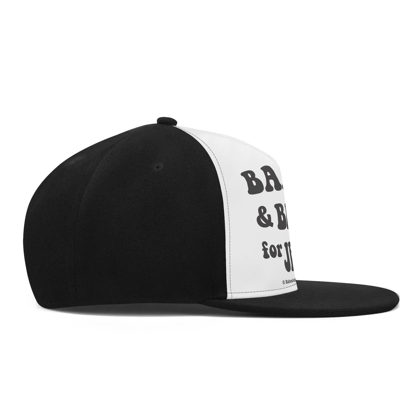 Black and White Print Babes and Bros for Jesus Casual Hats