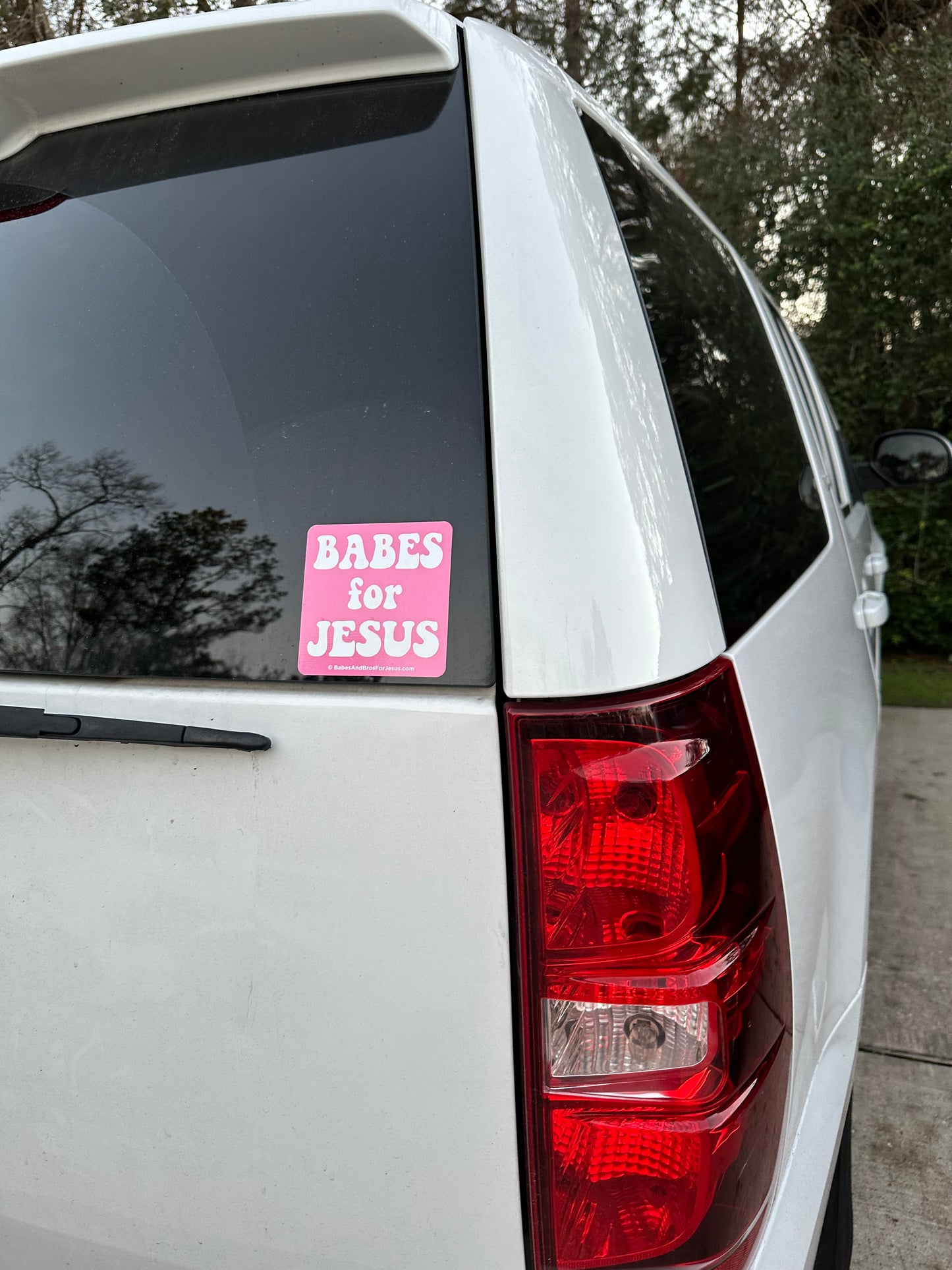 Babes for Jesus bumper sticker