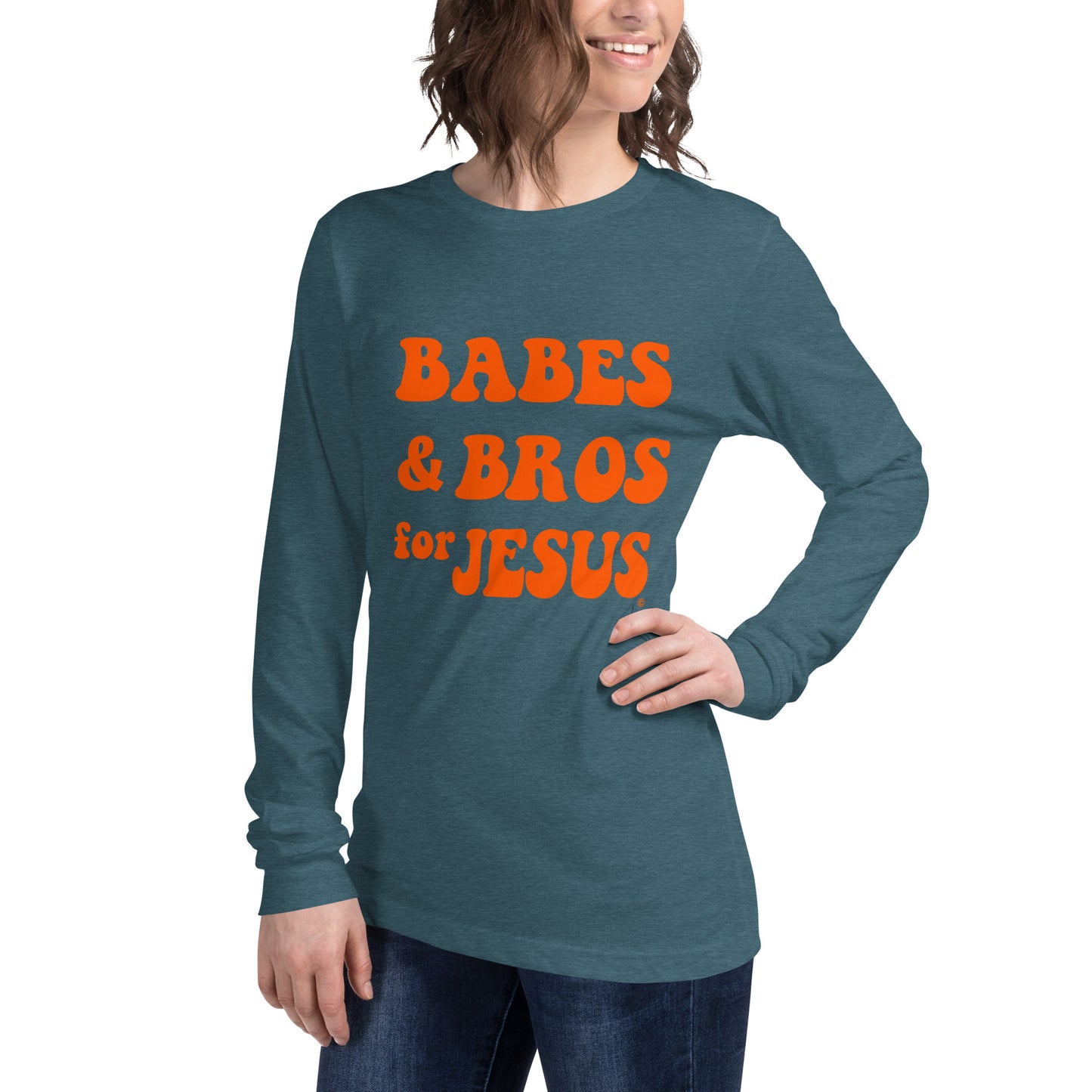 Women's Babes and Bros for Jesus Long Sleeve Tee