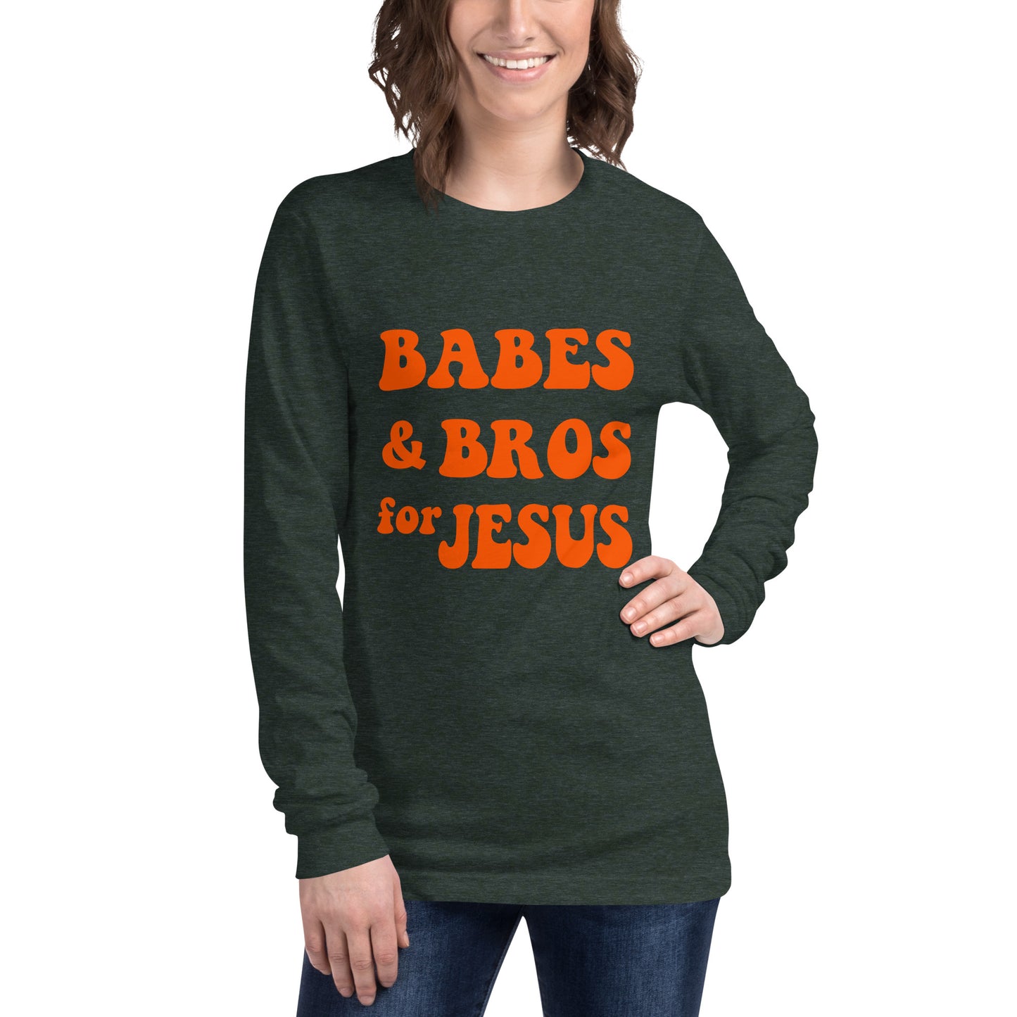 Women's Babes and Bros for Jesus Long Sleeve Tee