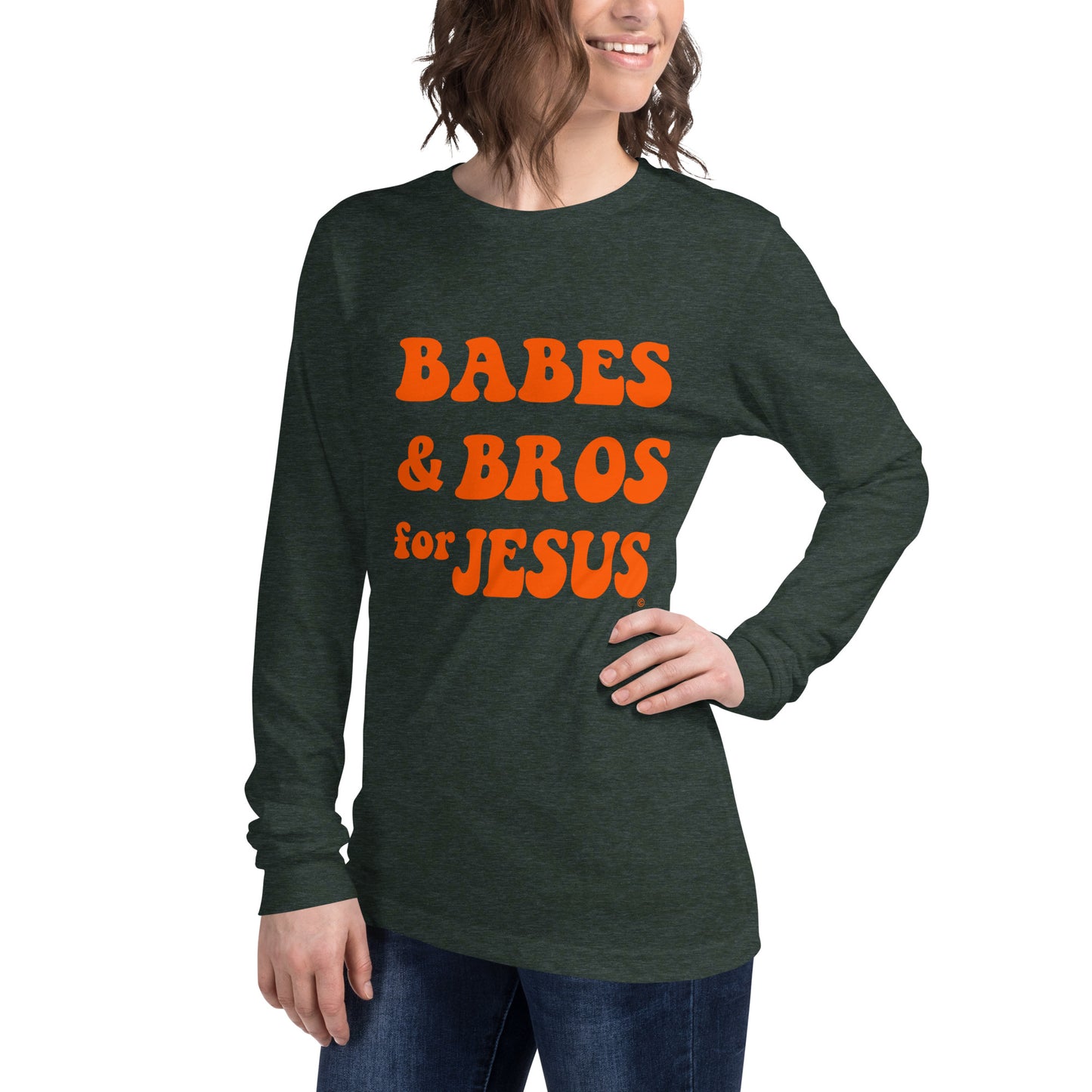 Women's Babes and Bros for Jesus Long Sleeve Tee