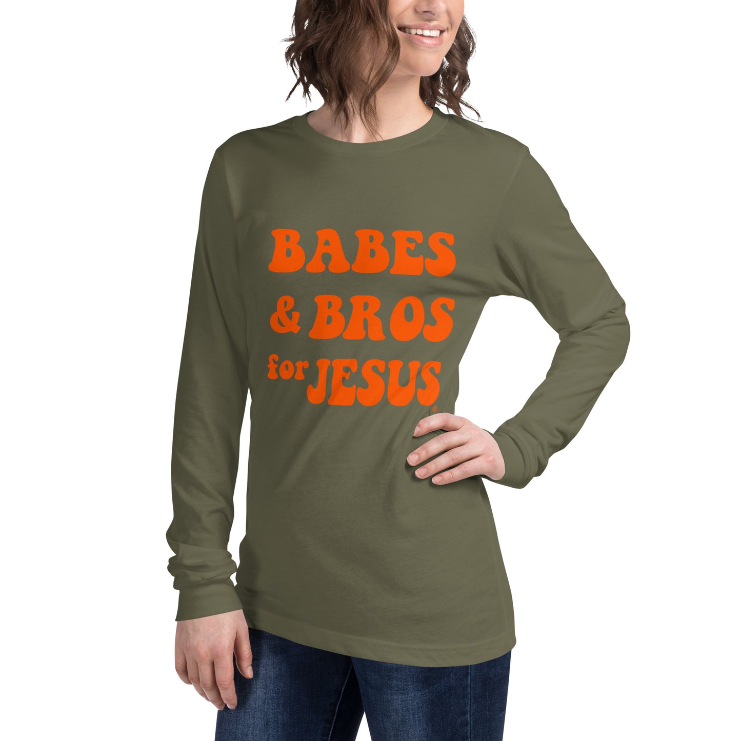 Women's Babes and Bros for Jesus Long Sleeve Tee