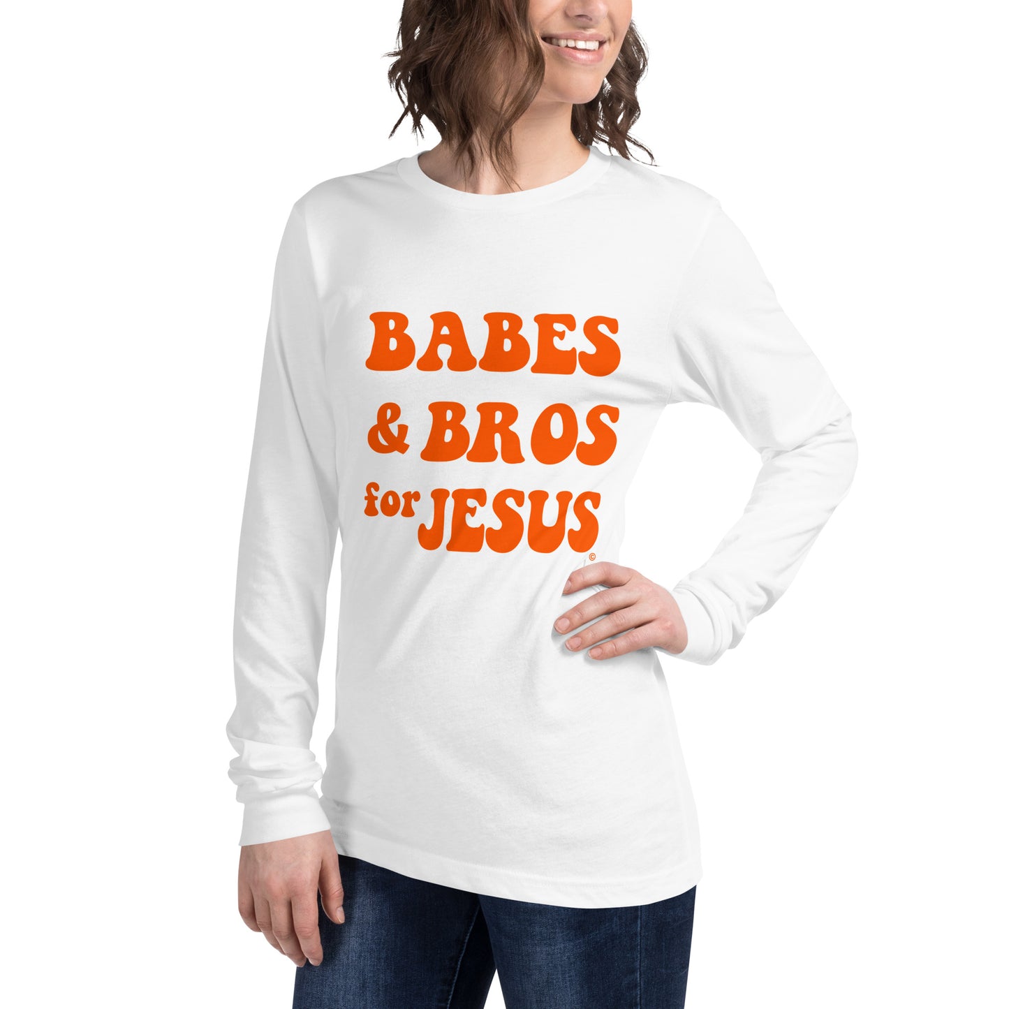 Women's Babes and Bros for Jesus Long Sleeve Tee